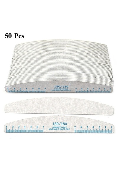 Choice1 مبرد أظافر Grit180، 50 قطعة، كتلة تلميع خشبية، باديكير، مانيكير، طلاء...