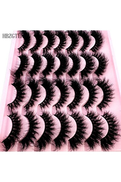 Choice1 14pairsD09 HBZGTLAD 14pairs Lashes 3D Mink Eyelashes Thick 8D Fluffy Soft Eyelash Extension Natural