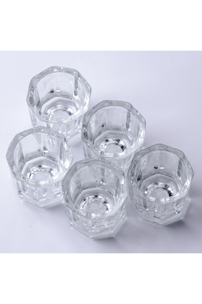 Choice 5 قطع صغيرة من الزجاج الكريستالي الشفاف الأكريليكي الصغير المثمن الشكل...