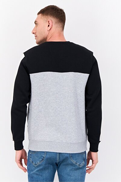 Nautica Men Crew Neck Brand Logo Long Sleeve Sweatshirt, Multicolor