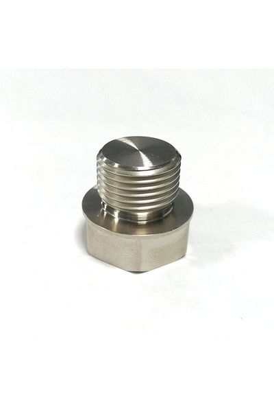Choice silver M18x1.5 Universal Steel Plating Nickel O2 Lambda Oxygen Sensor Connector Hexagon Plug Bung Au