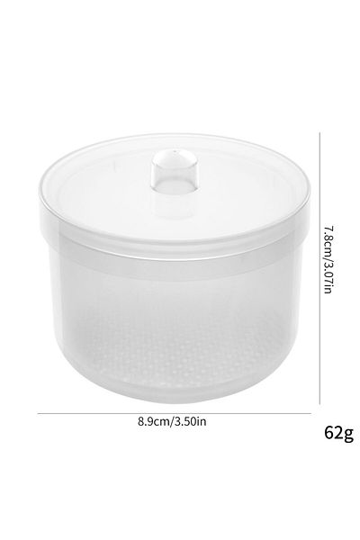 Choice white Nail Drill Bits Disinfection Box Double Layer Filtration Cleaning Box Manicure Storage Case Na