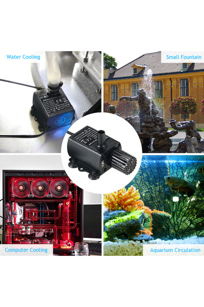 Choice 6W Decdeal Ultra-quiet DC12V 6W/10W Brushless Water Pump with 5.5*2.1mm Waterproof Submersible Foun
