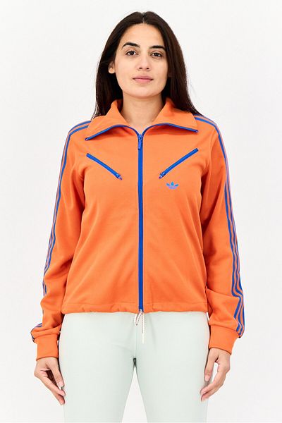 adidas Women Sportswear Fit Long Sleeves Outdoor Sweatshirt, Orange
