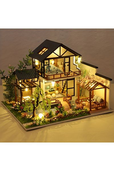 Choice Gold 1pc,Diy Wooden Doll House,Assembly Model Kit,3d Puzzle, Birthday Christmas Gifts for teenagers