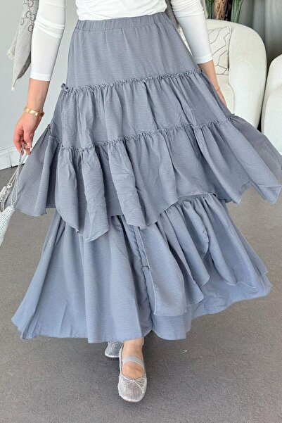 Şulemoda Giyim Γκρι φούστα Sara