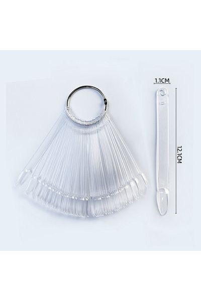 Choice 50pcs Roundness Nail Products 50 Color Nail Fan Card Nail Polish Card Nail Polish Practice Nail Poli