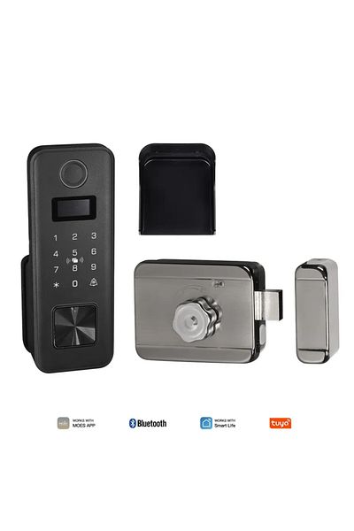MOES Smart Bluetooth Lock Tuya Bluetooth Smart Fingerprint Door Lock Password Ipx4 Waterproof App Re