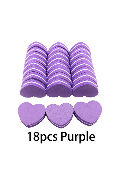 Choice 18 قطعة أرجوانية من 6 إلى 50 قطعة من مبرد الأظافر الاحترافي الصغير 100/180 ورق صنفرة نصائح العناية بالأظافر