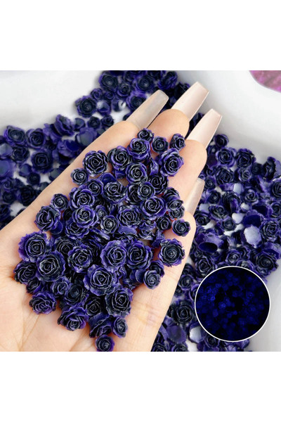 Choice m6633 50 قطعة عشوائية مختلطة من الراتنج زهرة وردة سحر فن الأظافر DIY K...