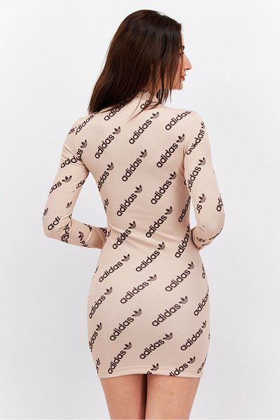 adidas Women Sportswear Fit Long Sleeve Outdoor Dress, Blush