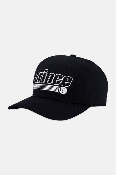 Prince Men Embroidered Logo Adjustable Cap, Black