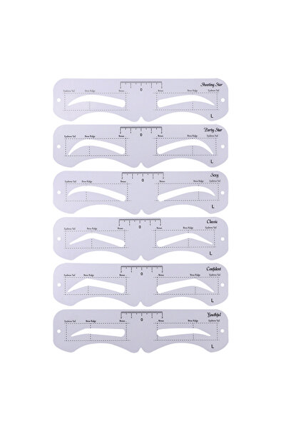 Choice L The New Fixed PVC Eyebrow Shaper Template Can Be Reused With High-quality Stickers For Elegant Ey.