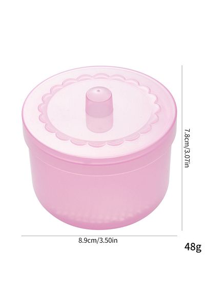 Choice light purple Nail Drill Bits Disinfection Box Double Layer Filtration Cleaning Box Manicure Storage