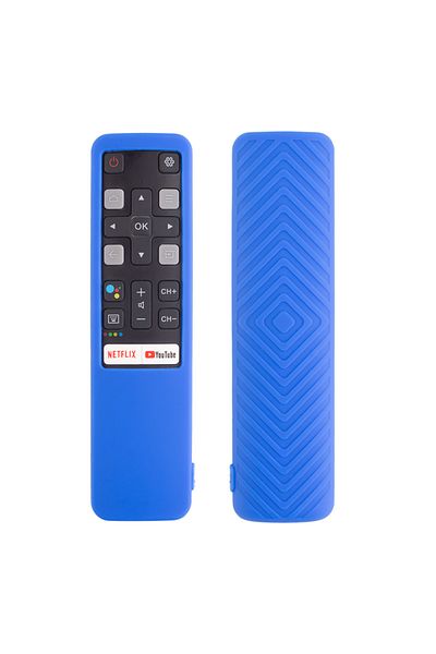 Choice Blue Silicone Case Cover Use for TCL RC802V smart TV remote control 49P30FS 65P8S 55C715
