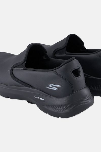 SKECHERS Men Go Walk 6 Slip On Walking Shoes, Black