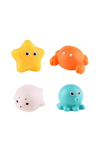 Choice 4 قطع B 926 ألعاب إضاءة LED للأطفال حيوانات لطيفة لعبة حمام سباحة ماء مطاطي ناعم عوامة حثية L