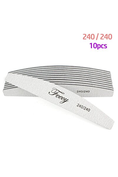 Choice NF02-240Grit-10PCS 10 قطع/مجموعة مبرد أظافر مزدوج الجوانب بحبيبات 80/1...