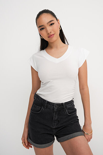 Addax T-Shirt με λαιμόκοψη - P1566-S1