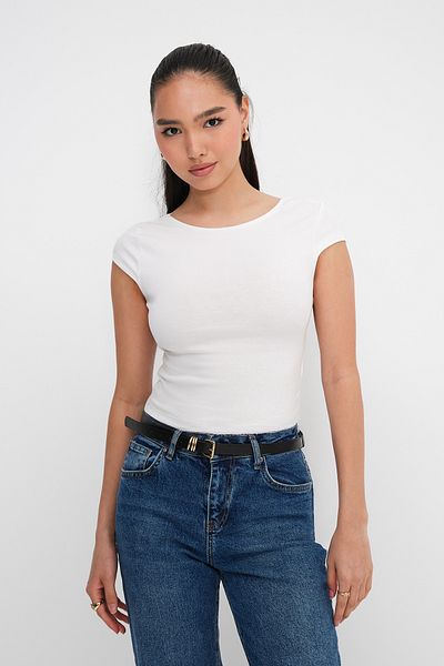 Addax Back Low-Cut Basic T-Shirt P1745-İ13