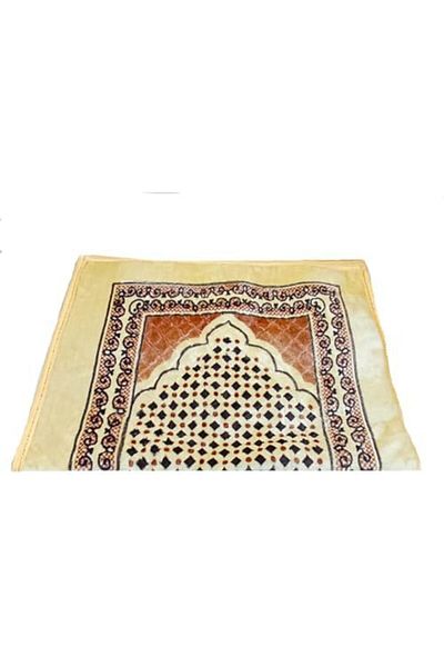 Generic سجادة صلاة إسلامية فاخرة للصلاة اليومية - مريحة، غير قابلة للانزلاق، وتصميم أنيق
