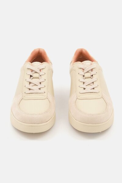 Fitflop Women Rally Leather Panel Casual Shoes, Beige