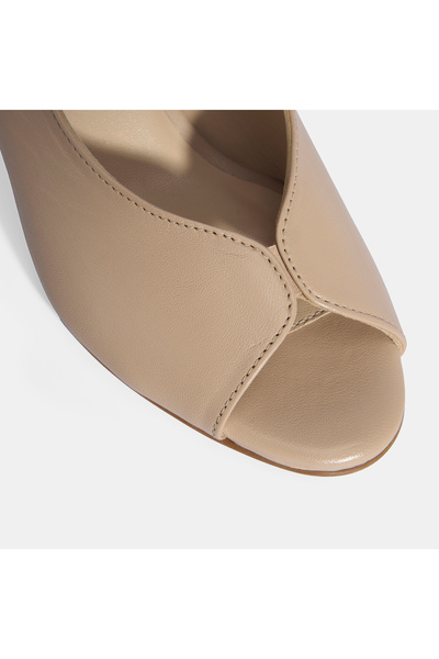 Desa Women's Mink Desacomfort Slingback Heeled Shoes with Rubber Band