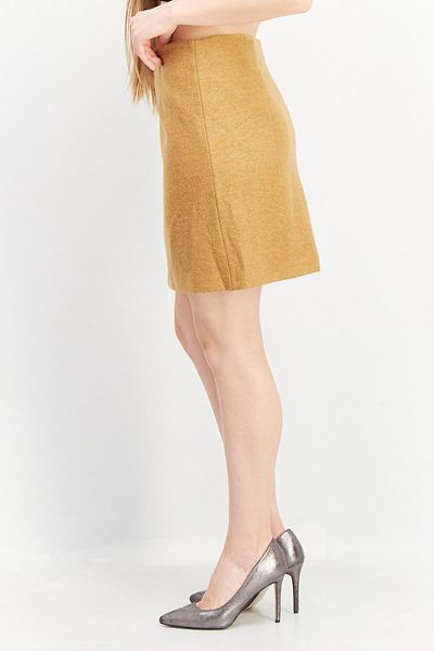 Esprit Women Textured Mini Skirts, Tan