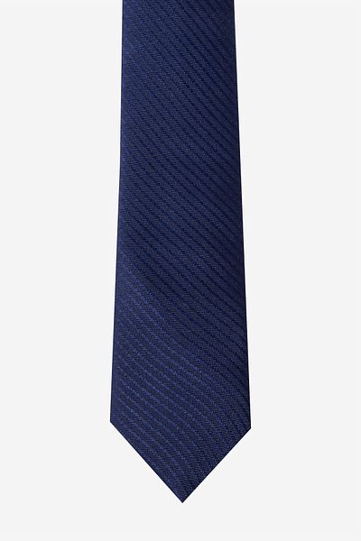 ALTINYILDIZ CLASSICS Men's Navy Blue Patterned Thin Tie