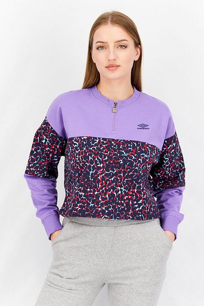 UMBRO Women Sportswear Fit Long Sleeves Sweatshirt, Purple