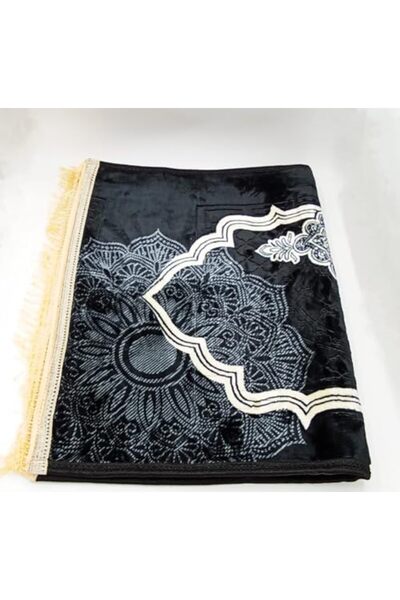 Generic Premium Islamic Prayer Mat Rug for Daily Salah - Comfortable, Non-Slip, and Elegant Design