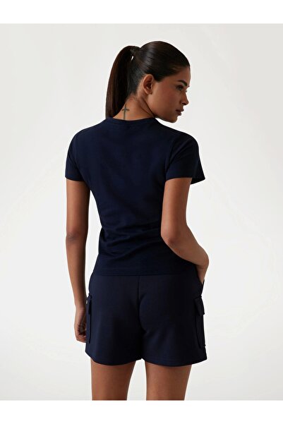 Guess Ss T-Shirt Women's Navy Blue T-Shirt V5Gi03I3Z14-A71W