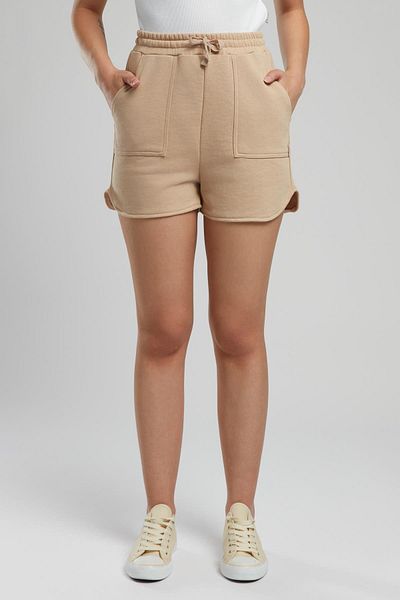 Lee Cooper Γυναικείο πλεκτό σορτς Julye Μπεζ