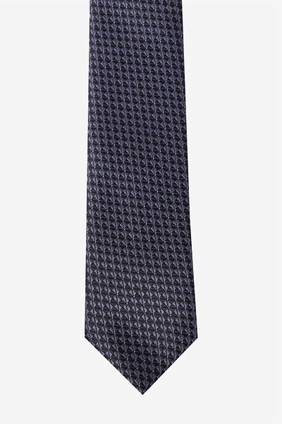 ALTINYILDIZ CLASSICS Men's Black Patterned Thin Tie