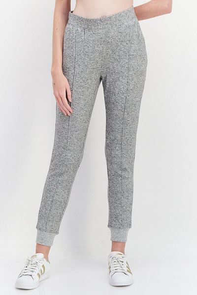 Marc New York Women Regular Fit Brand Logo Jogger Pants, Grey