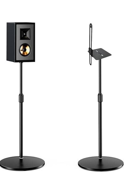FlashHawk Speaker Stands- Height Adjustable,Universal Satellite Speakers,Set of 2 for Bose Polk JBL Sony A9RS5