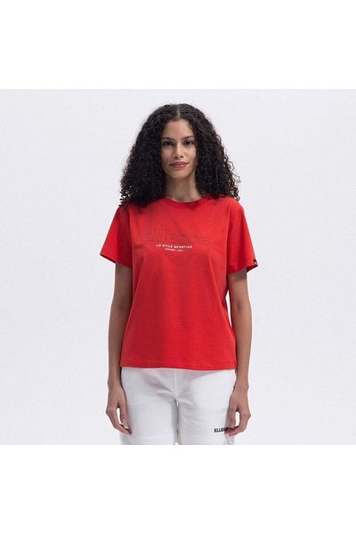 Ellesse Ef445-Rd Crew Neck Women's T-Shirt - Red