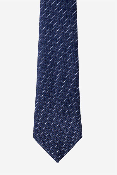 ALTINYILDIZ CLASSICS Men's Navy Blue-White Patterned Tie