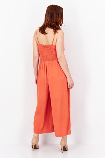 Lost + Wander Women Solid Sleeveless Jumpsuit, Orange