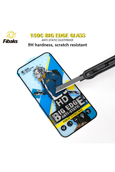 Fibaks Galaxy S24 Fe Kırılmaz Cam Tam Ekran Koruyucu 150cc Antistatik Büyük Kenar 9h Temperli Koruma