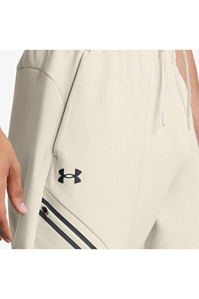 Under Armour Beyaz Erkek Normal Bel Normal Kalıp Eşofman Altı 1389353-110 UA Unstoppable Flc Jgr
