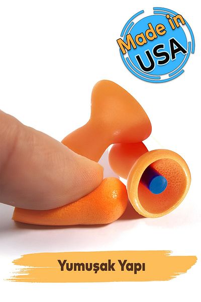 Badem10 (5 Pcs) Washable Drawstring Earplug Ear Plug 26 Db Noise for Sound Measurement System Peanut Housing Application