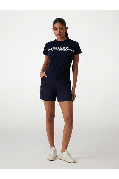 Guess Ss T-Shirt Women's Navy Blue T-Shirt V5Gi03I3Z14-A71W