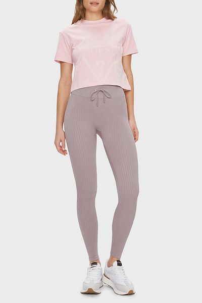 Guess Adele Crop T-Shirt Women's Pink T-Shirt V2Yi06K8Hm0-G6O1