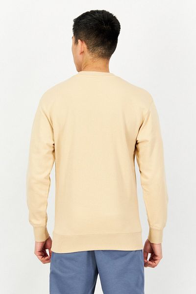 Puma Men Relaxed Fit Long Sleeve Training Sweatshirt, Beige