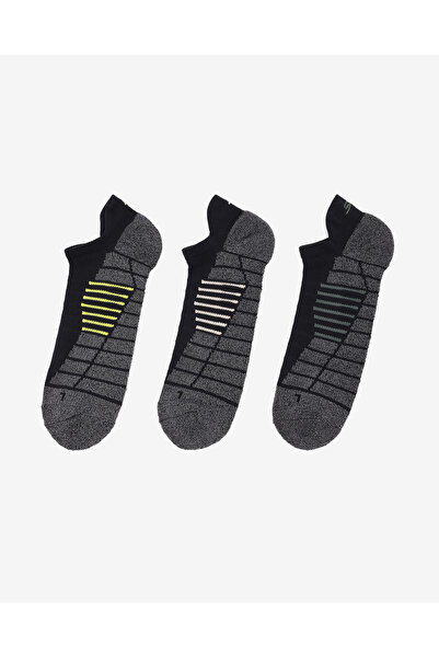 SKECHERS 1/2 TERRY LOW CUT W/ HEEL TAB - 3'LÜ PAKET ERKEK ÇORAP Erkek Siyah Ç...