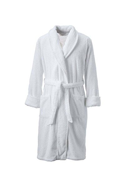 Generic Terry Cotton Bathrobe Small/Medium White S/M