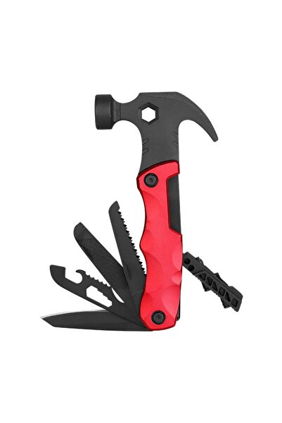 valkyrie Çok Fonksiyonlu Çekiç Çakı Çantalı Kamp Outdoor Testere Tornavida Se...