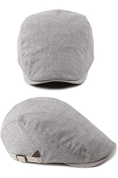 valkyrie Men's Italian Style Cap - Buckle, Adjustable Anti-Sweat, Gray