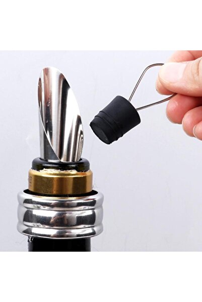 valkyrie 5 Pieces Bottle Cork Opener Foil Cutter Drip Stop Ring Corkscrew Bottle Stopper Set